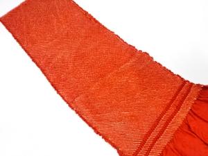 正絹　振袖用　絞り　帯揚げ